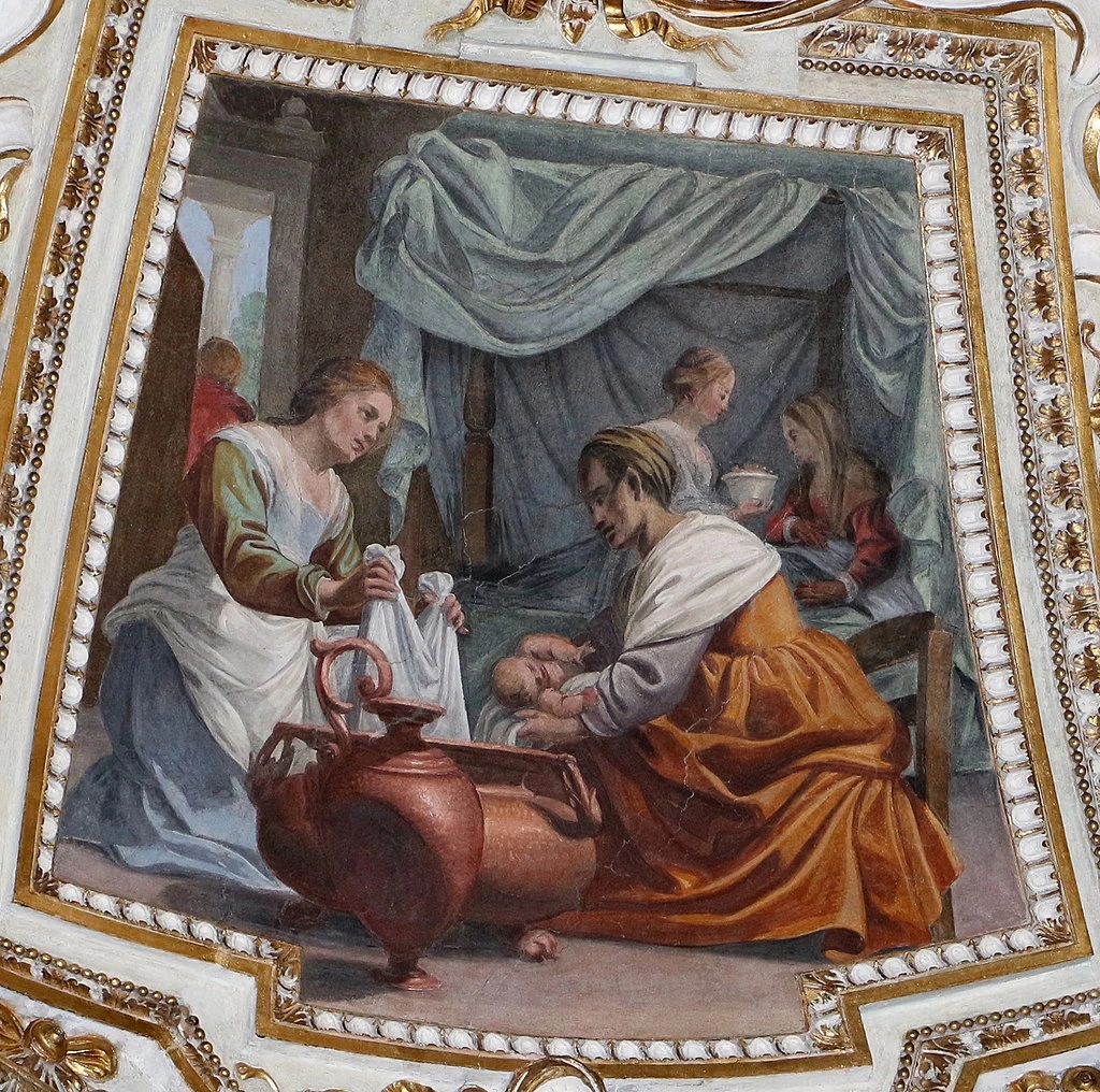 Volta con la vita di Maria - La nascita, San Lorenzo in Lucina (Roma)